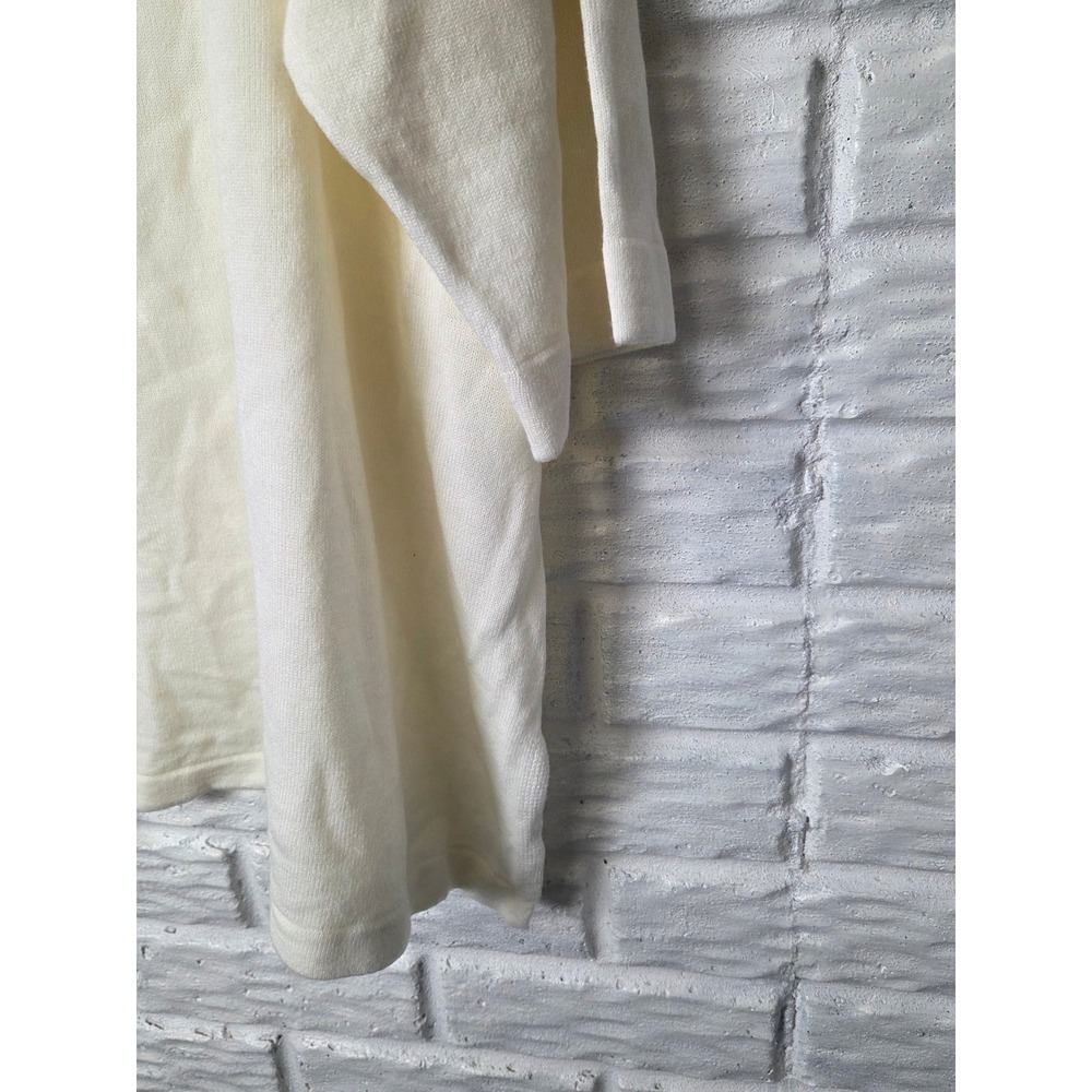 Women's 5X C.D. Daniels lightweight sweater Cream rhinestone gems 3/4 sleeve NWT - Picture 4 of 8